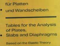 Berechnungstafeln fuer Platten und Wandscheiben / Tables for the Analysis of Plates, Slabs and Diaphragms Based on the Elastic Theory - 2. erweiterte Auflage